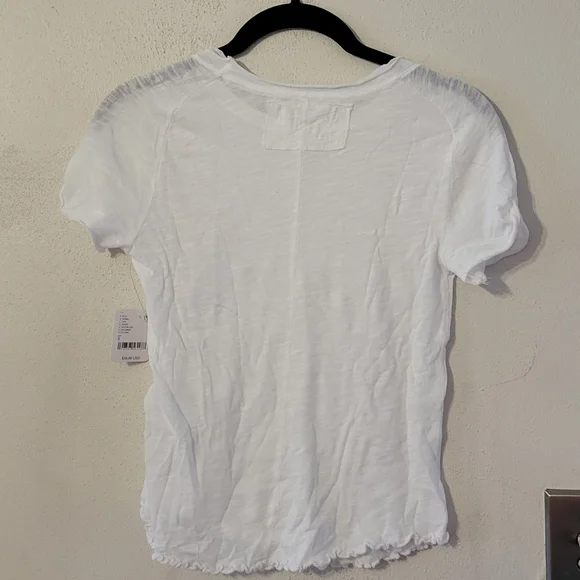 Bundle of 2- Free People Be my Baby Tee Shirt - white - Picture 9 of 10